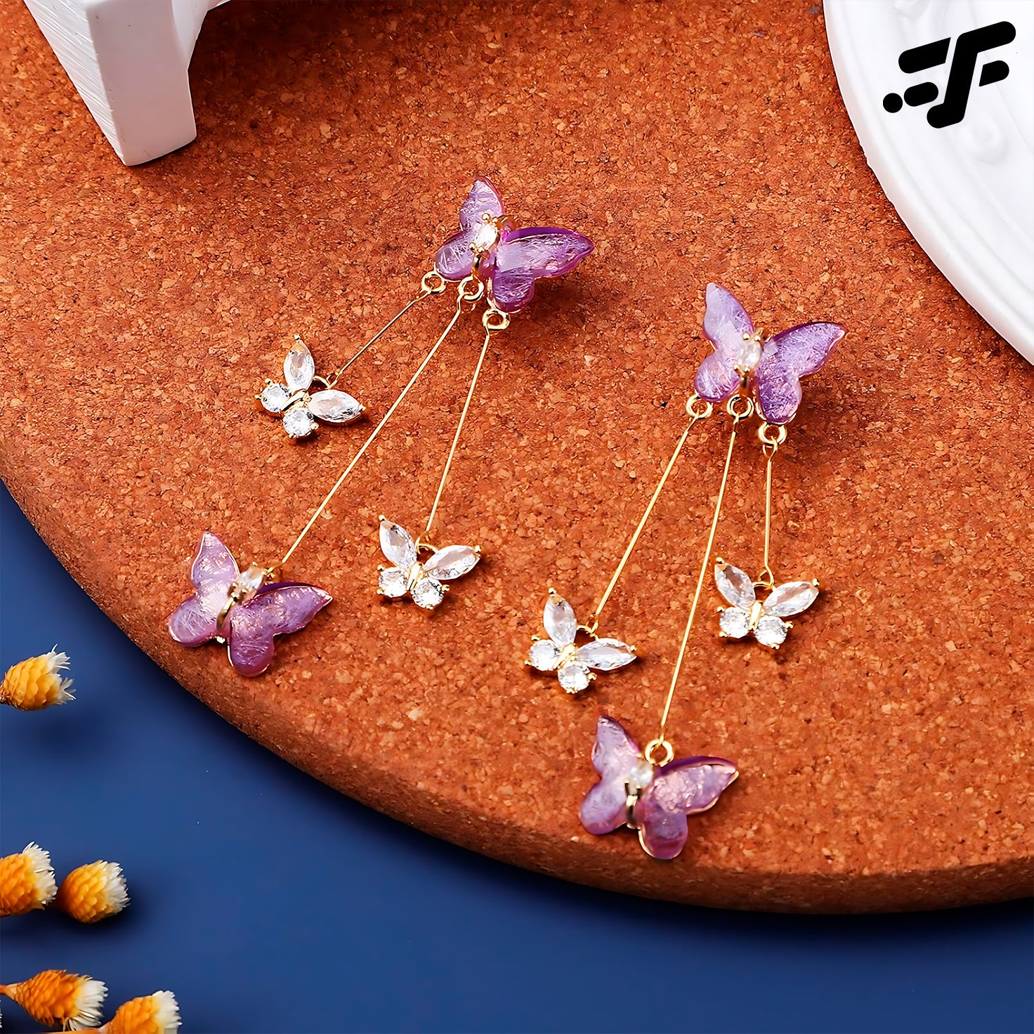 ARETES  - Mariposa Amatista 🦋💜