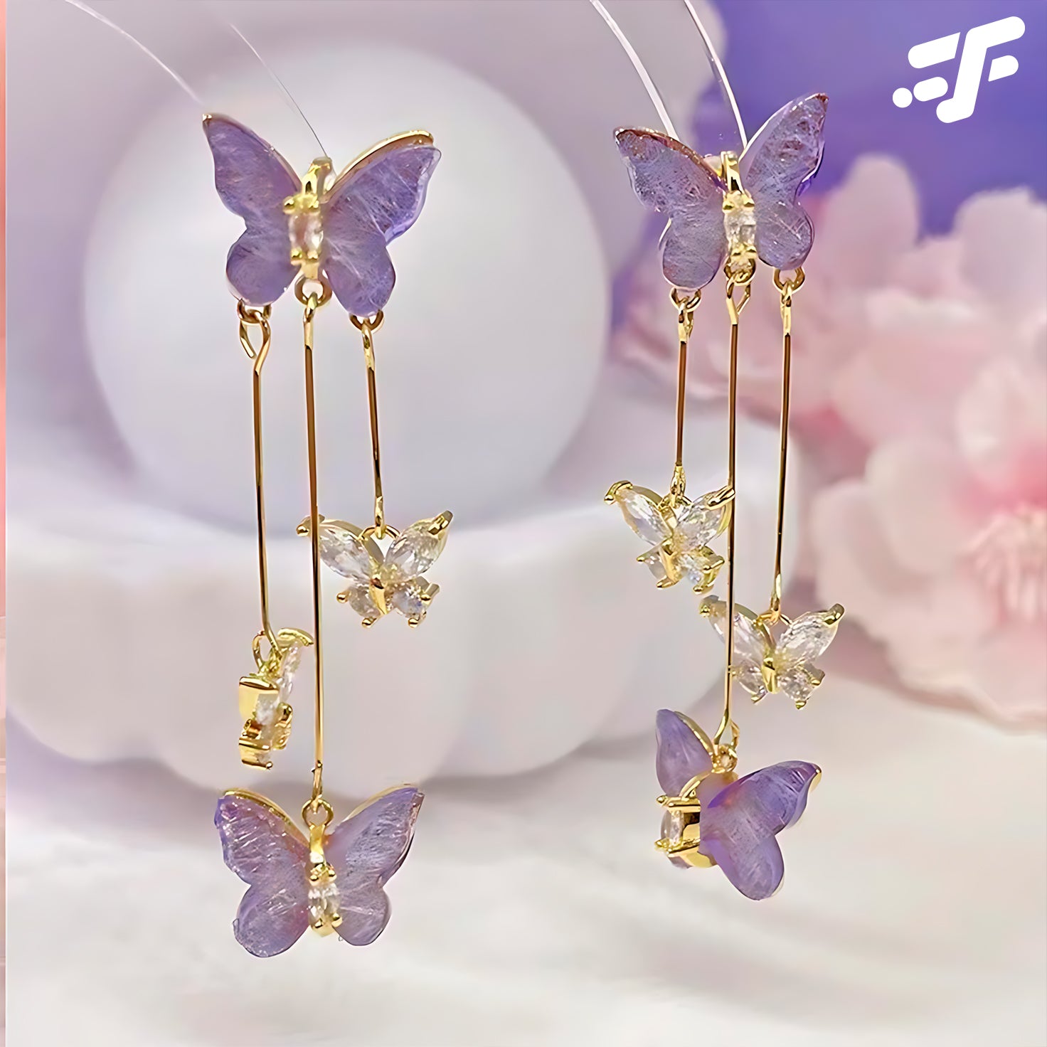 ARETES  - Mariposa Amatista 🦋💜