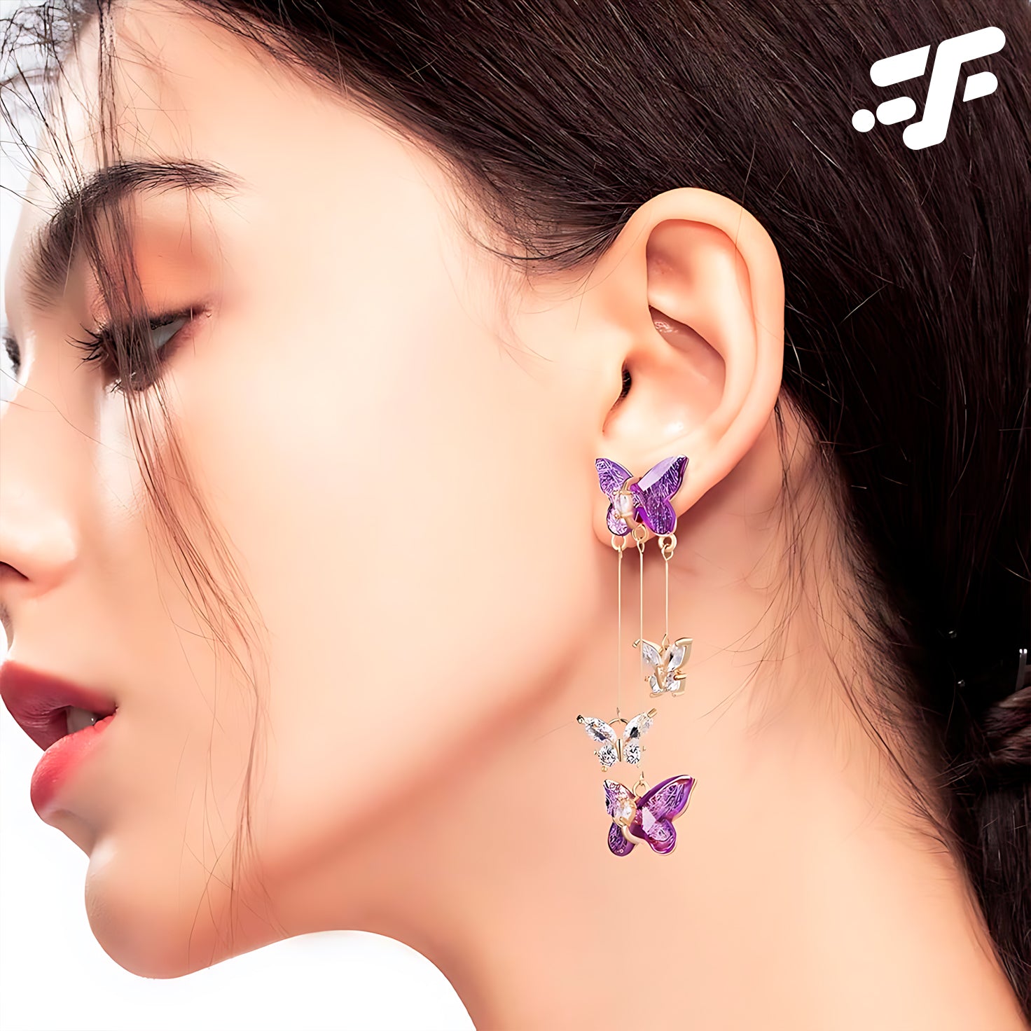 ARETES  - Mariposa Amatista 🦋💜