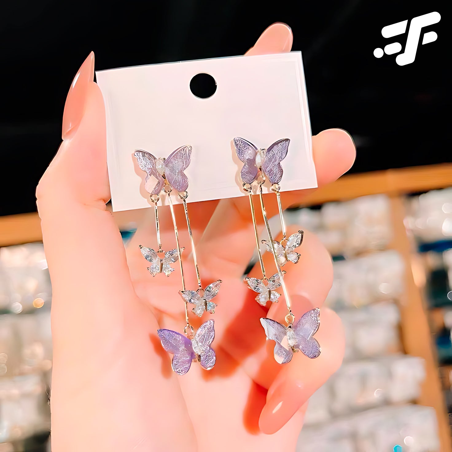 ARETES  - Mariposa Amatista 🦋💜