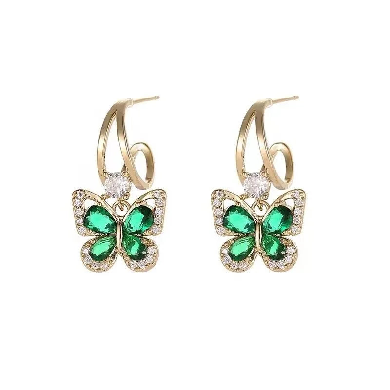 ARETES Mariposa Esmeralda🦋💚
