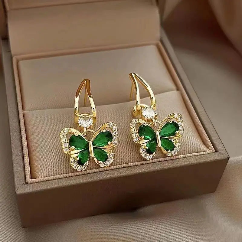 ARETES Mariposa Esmeralda🦋💚